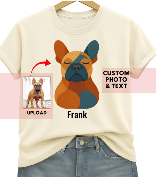 Personalized Abstract Dog Shirt (shh...it works for cats too)