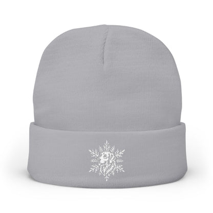 Golden Retriever Beanie, Embroidered Dog Snowflake Winter Hat, Golden Retriever Lover Gift