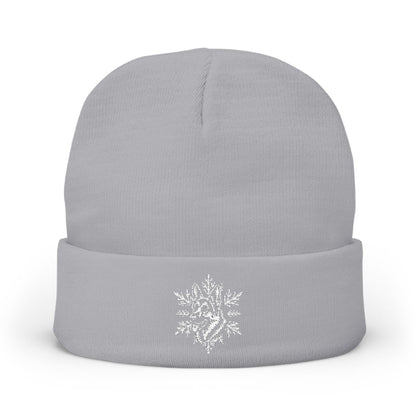 German Shepherd Beanie, Embroidered Dog Snowflake Winter Hat, German Shepherd Lover Gift