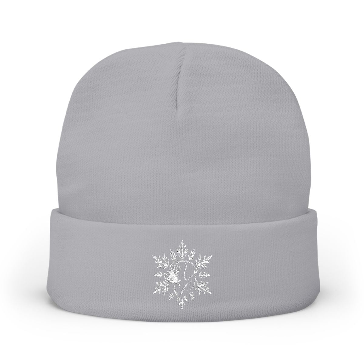 Labrador Retriever Beanie, Embroidered Lab Snowflake Winter Hat, Labrador Lover Gift, Dog Mom Beanie