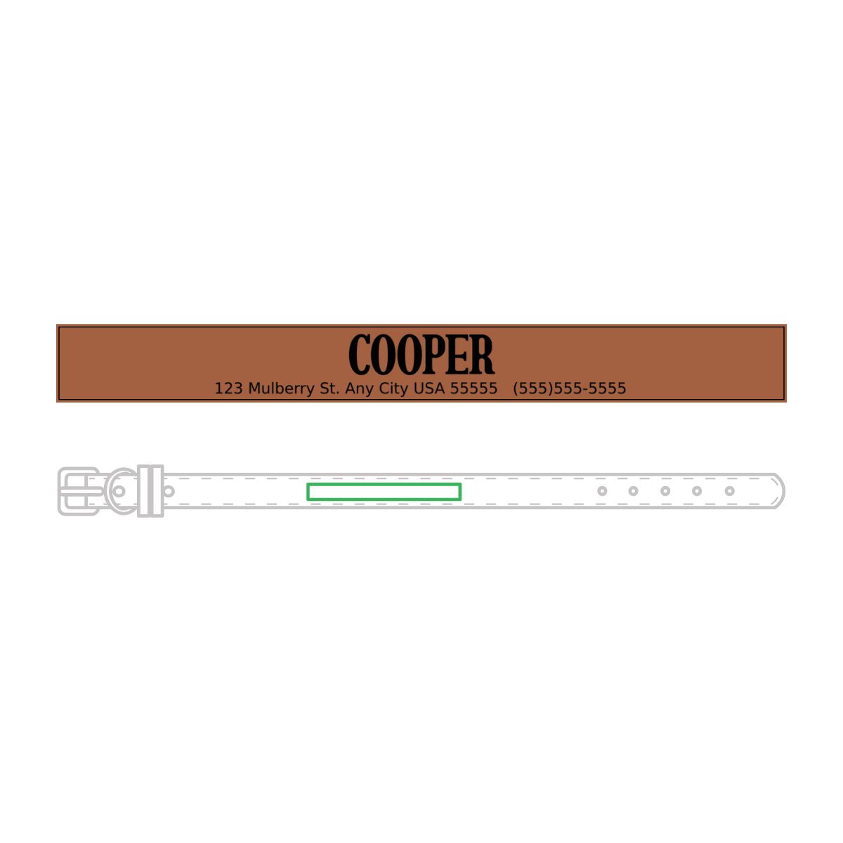 Leather Pet Collar (Engraving)