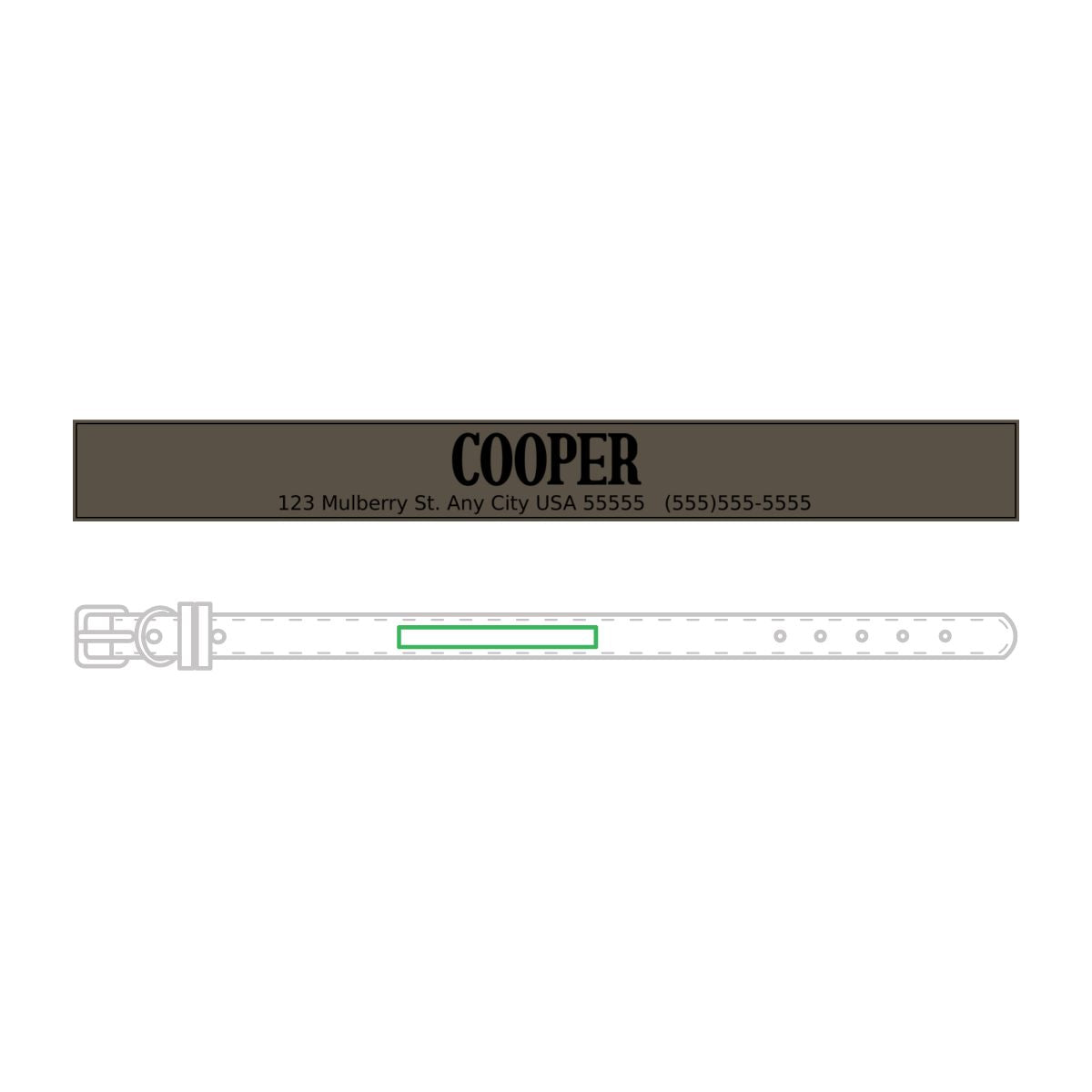 Leather Pet Collar (Engraving)