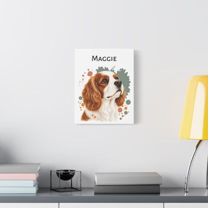Personalized Blenheim Cavalier Canvas Wall Art