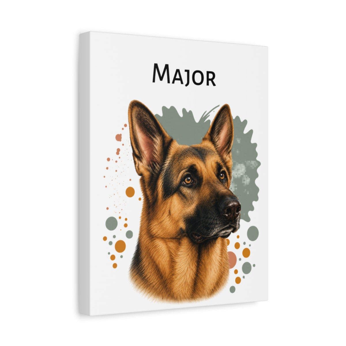 Personalized German Shepherd Canvas Wall Art