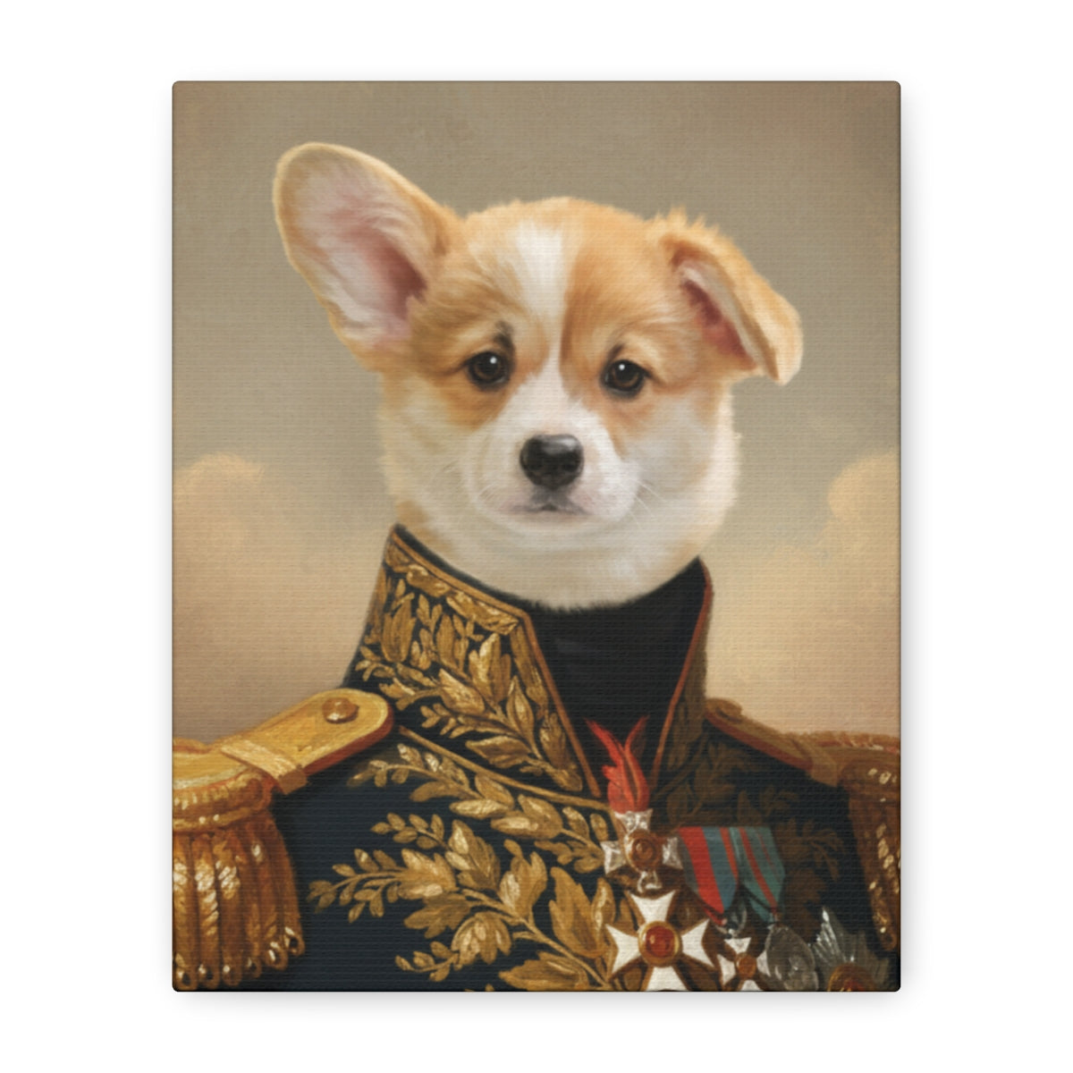 Custom Royal Dog Portrait Renaissance Pet Painting