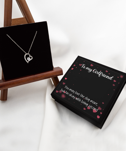 Gift for dog lover, gift for girlfriend, girlfriend necklace