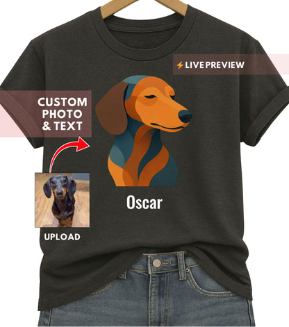 Personalized Abstract Dog Shirt (shh...it works for cats too)