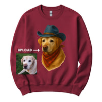Load image into Gallery viewer, Customized Cowboy Pet Photo Portrait Shirt
