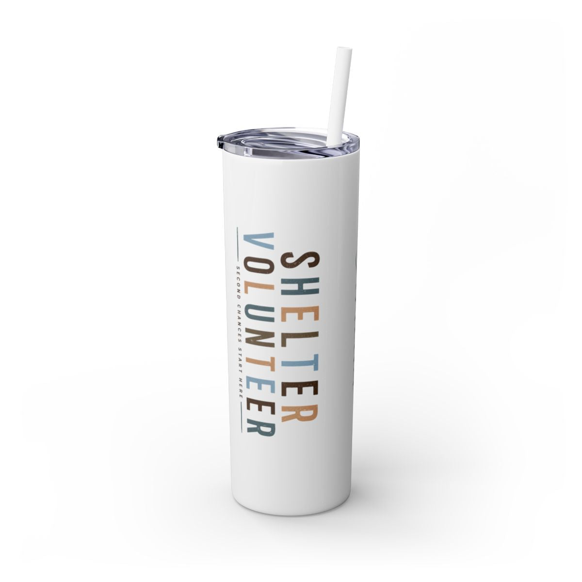 Personalized Animal Shelter Volunteer Tumbler, Rescue Volunteer Gift, 20oz Skinny Tumbler
