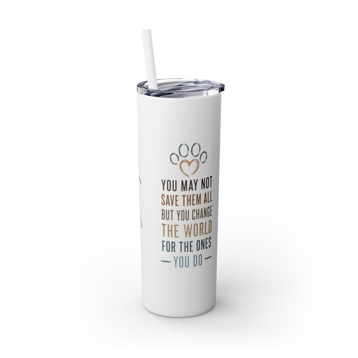 Personalized Animal Shelter Volunteer Tumbler, Rescue Volunteer Gift, 20oz Skinny Tumbler