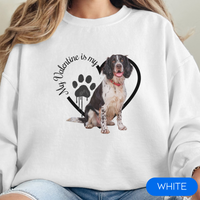 Load image into Gallery viewer, Valentine Springer Spaniel Sweatshirt, Springer Spaniel Mom, Valentine Heart Dog, Valentine Dog Sweatshirt, Gift for Dog Lover
