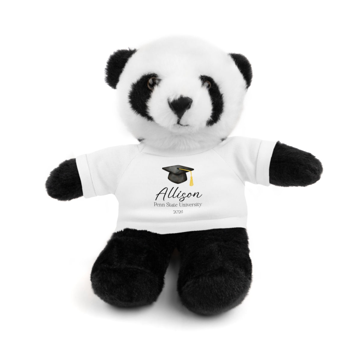 Personalized Graduation Plush Animal – Custom Grad Gift with Name, School & Year