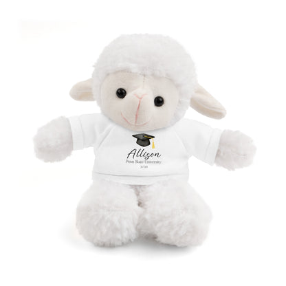 Personalized Graduation Plush Animal – Custom Grad Gift with Name, School & Year