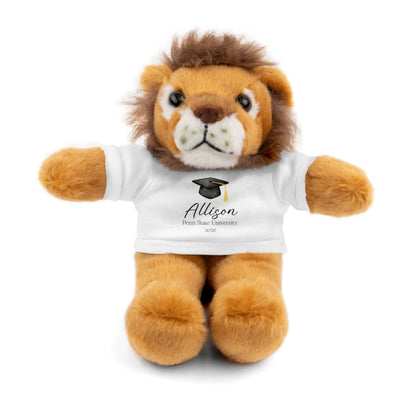 Personalized Graduation Plush Animal – Custom Grad Gift with Name, School & Year
