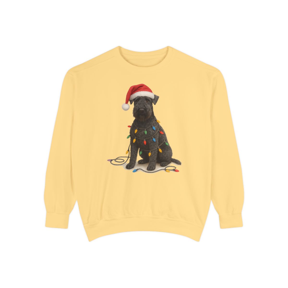 Kerry Blue Terrier Christmas Sweatshirt, Holiday Dog Lover Sweater, Cozy Festive Apparel, Santa Hat Dog Gift, Pet Parent