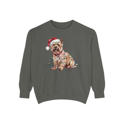 Cairn Terrier Christmas Lights Sweatshirt
