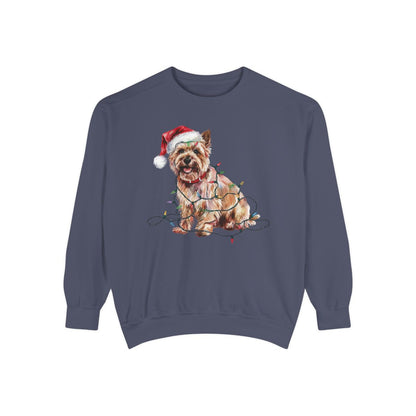 Cairn Terrier Christmas Lights Sweatshirt