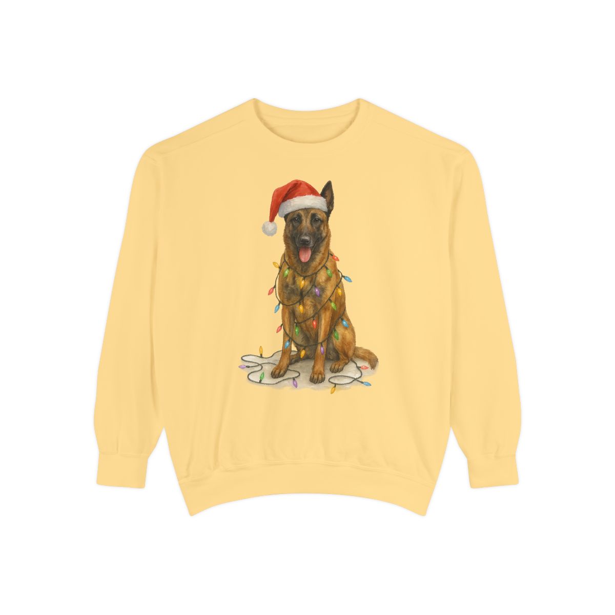 Christmas Belgian Malinois Sweatshirt, Holiday Dog Lover Gift, Festive Pet Apparel, Cozy Winter Sweater for Dog Lovers, Cute Dog Design