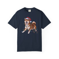 Load image into Gallery viewer, Brown Shiba Inu Christmas Lights Shirt, Festive Holiday Tee for Shiba Fans
