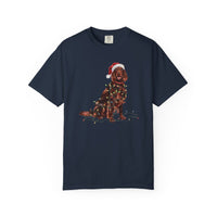 Load image into Gallery viewer, Christmas Irish Setter Shirt, Christmas Lights Dog Tee, Christmas Dog Tee, Irish Setter Mom Tshirt, Gift for Dog Lover, Irish Setter
