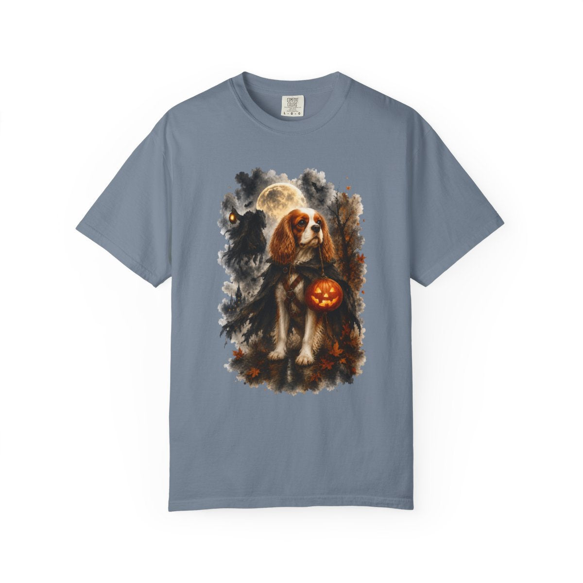 Blenheim Cavalier Headless Horseman Inspired Halloween Comfort Colors Shirt