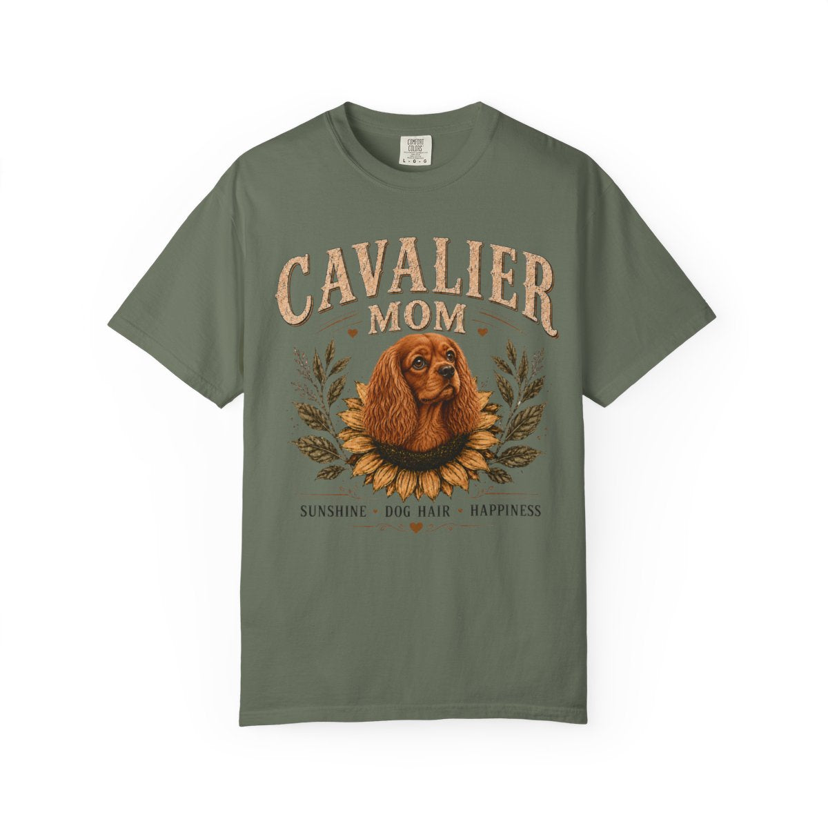 Ruby Cavalier Mom Sunflower Shirt