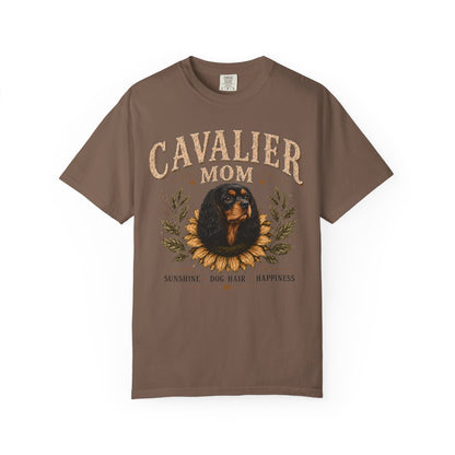 Black and Tan Cavalier Mom Shirt, Cavalier King Charles Spaniel Tee, Dog Lover Gift