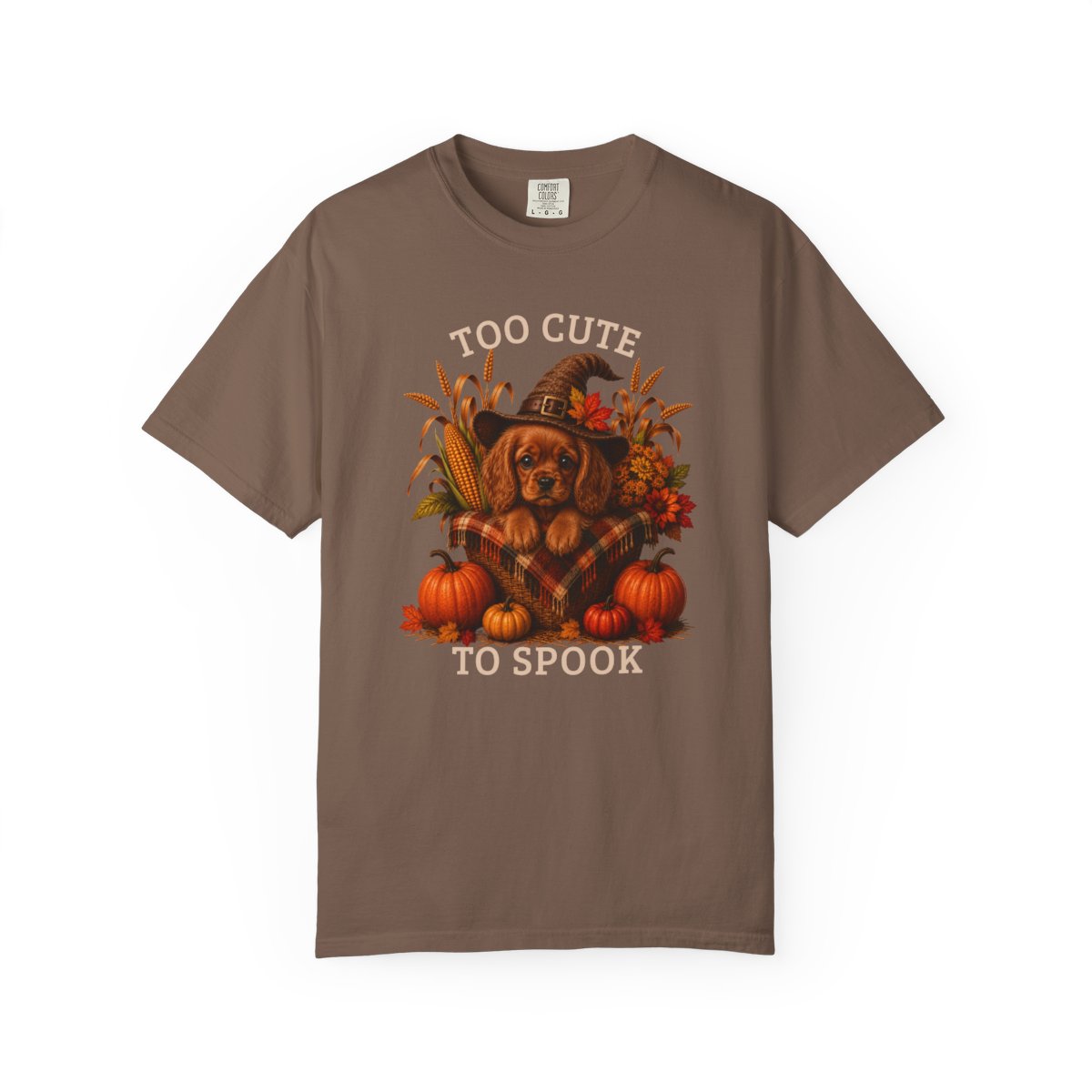 Ruby Cavalier Halloween Shirt, Too Cute To Spook Fall Dog Lover Tee