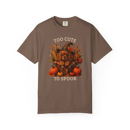 Ruby Cavalier Halloween Shirt, Too Cute To Spook Fall Dog Lover Tee