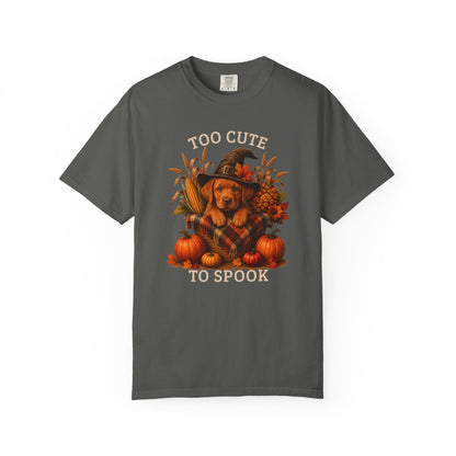 Fox Red Lab Halloween Shirt, Too Cute To Spook Fall Dog Lover Tee