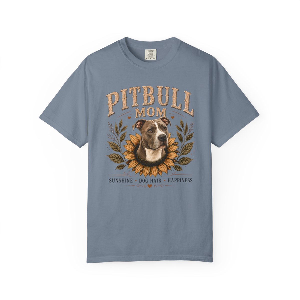 Pitbull Mom Sunflower Shirt