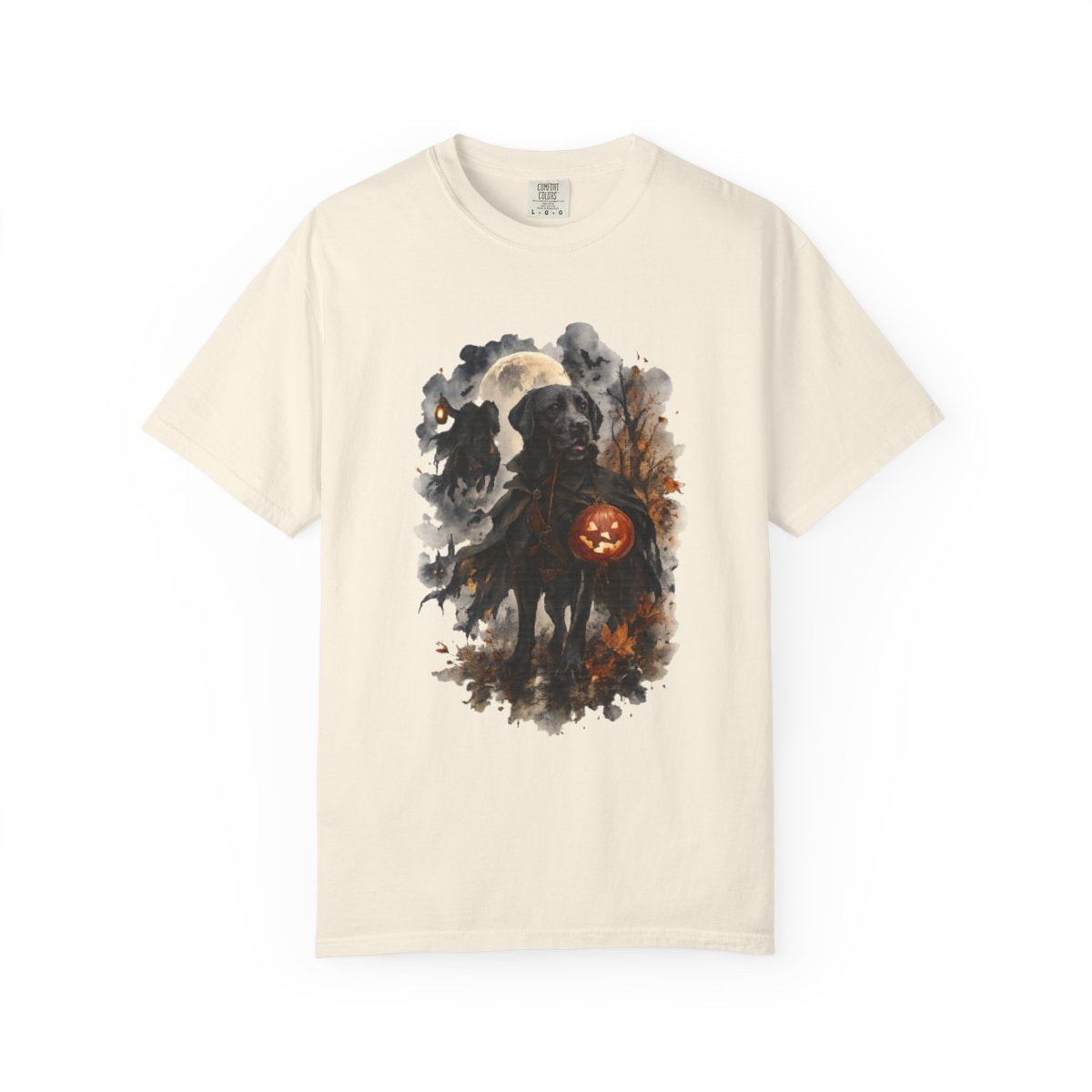 Black Lab Headless Horseman Inspired Halloween Comfort Colors Shirt
