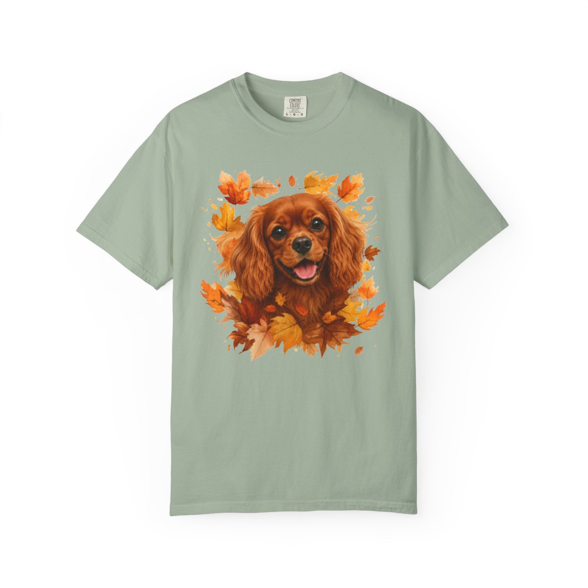 Ruby Cavalier Fall Shirt, Autumn Dog Mom Comfort Colors Tee