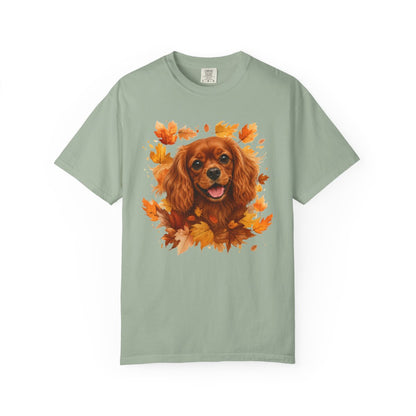 Ruby Cavalier Fall Shirt, Autumn Dog Mom Comfort Colors Tee