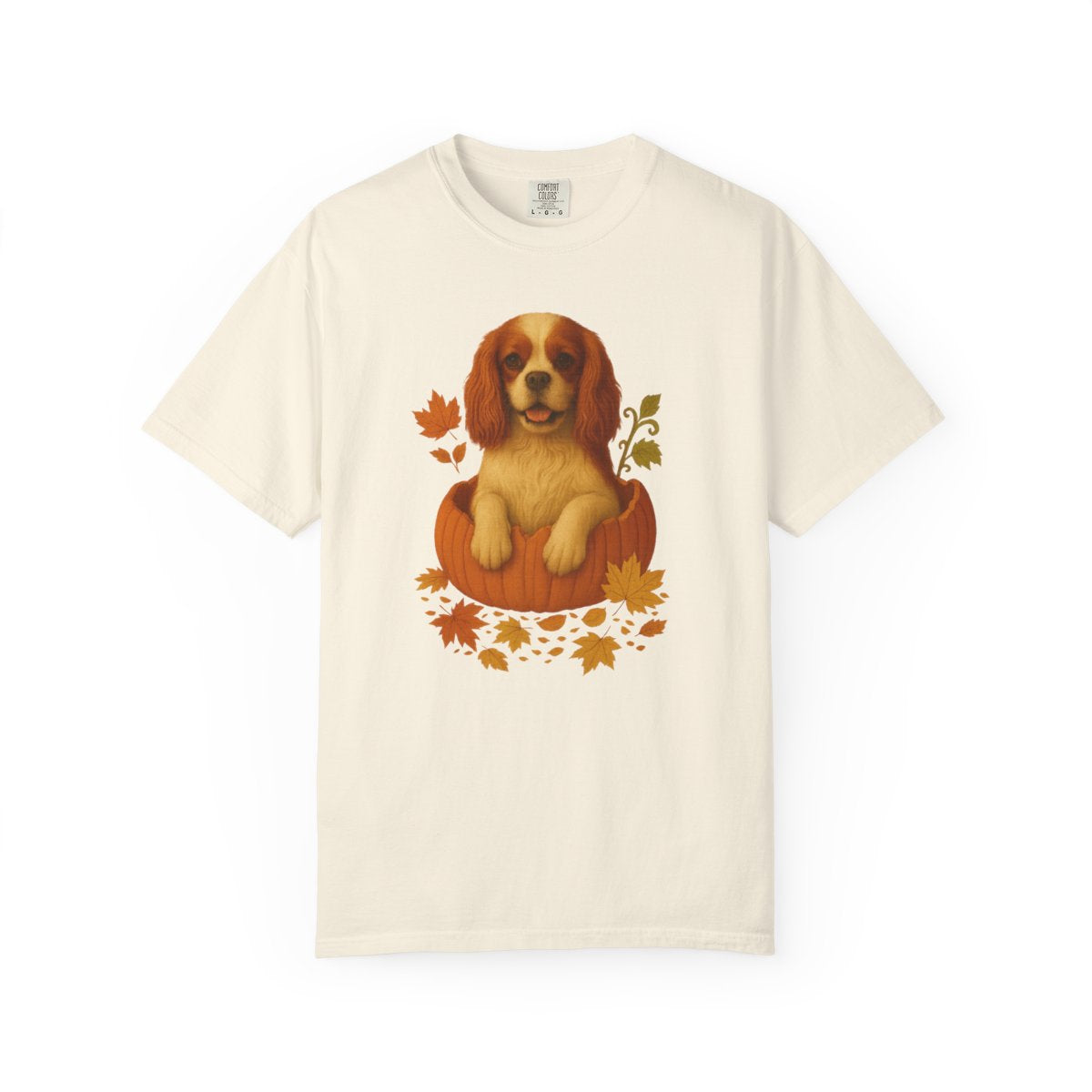 Cavalier King Charles in Pumpkin Fall Shirt, Cute Autumn Dog Tee for Cavalier Moms