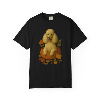 Poodle Pumpkin Fall T-Shirt, Cute Autumn Dog Lover Tee & Thanksgiving Gift