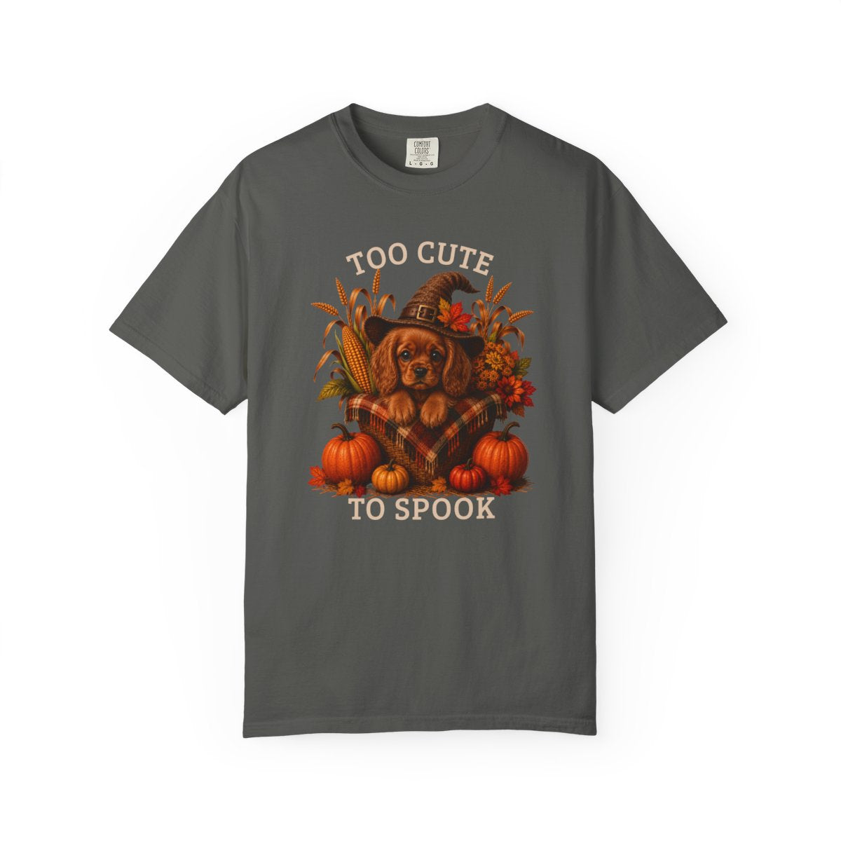 Ruby Cavalier Halloween Shirt, Too Cute To Spook Fall Dog Lover Tee