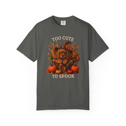 Ruby Cavalier Halloween Shirt, Too Cute To Spook Fall Dog Lover Tee