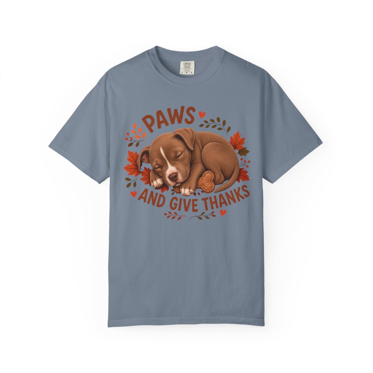 Pitbull Thanksgiving Shirt, Paws Give Thanks Tee, Fall Pit Bull Dog Lover Gift