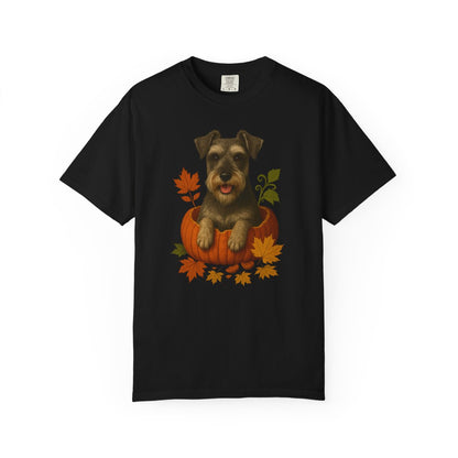 Schnauzer in Pumpkin Fall T-Shirt