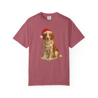 Load image into Gallery viewer, Brittany Spaniel Christmas Lights Shirt, Festive Holiday Tee for Bird Dog Fans
