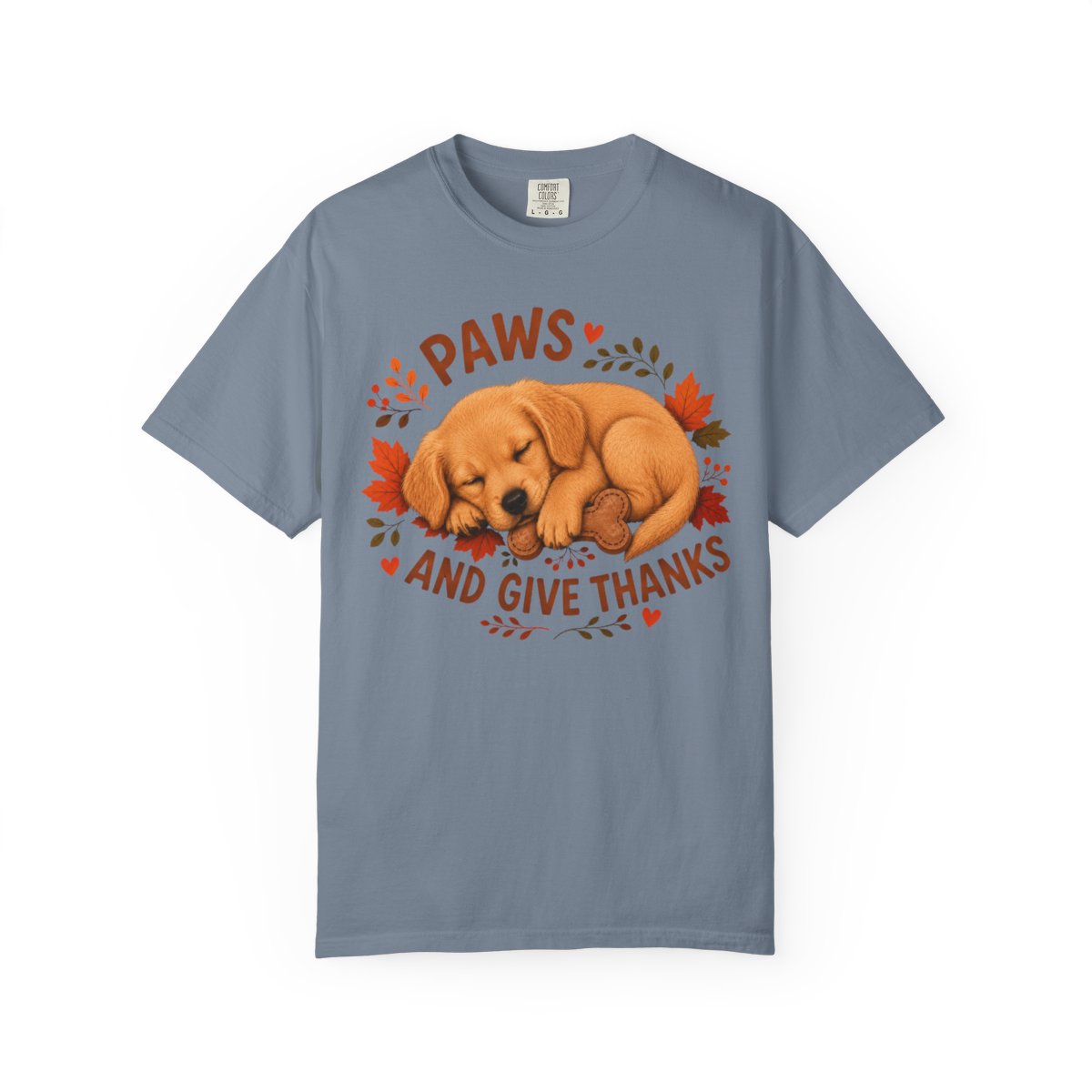 Golden Retriever Thanksgiving Shirt, Paws Give Thanks Tee, Fall Golden Retriever Lover Gift
