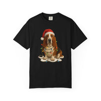 Load image into Gallery viewer, Basset Hound Christmas Lights Shirt, Festive Holiday Tee for Dog Moms &amp; Dads

