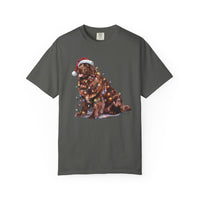 Load image into Gallery viewer, Brown Newfoundland Christmas Lights Shirt, Festive Holiday Tee for Newfie Lovers
