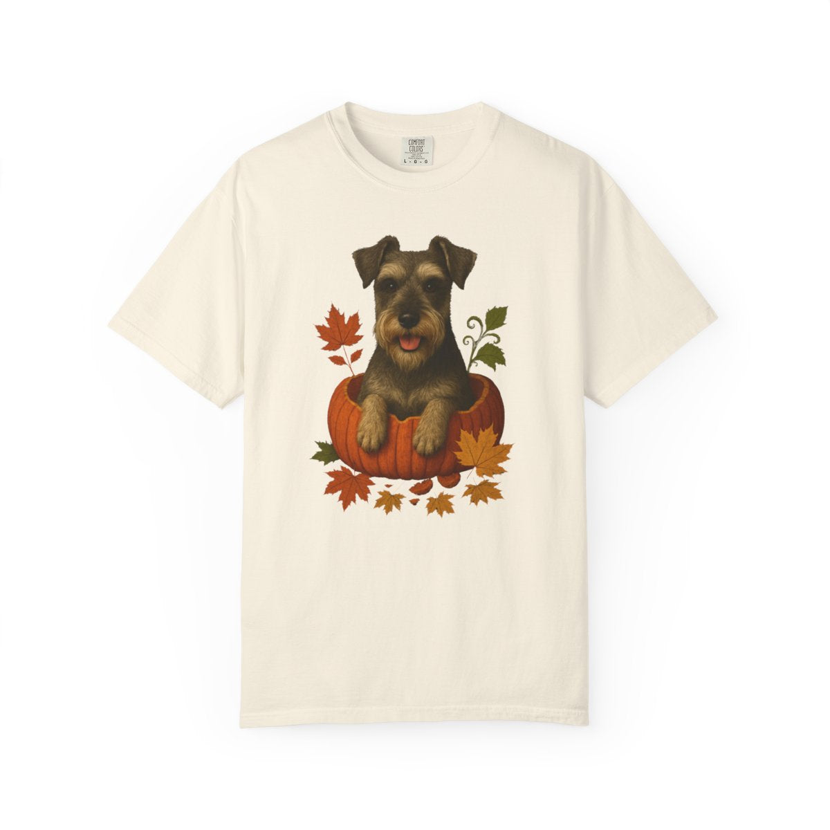 Schnauzer in Pumpkin Fall T-Shirt