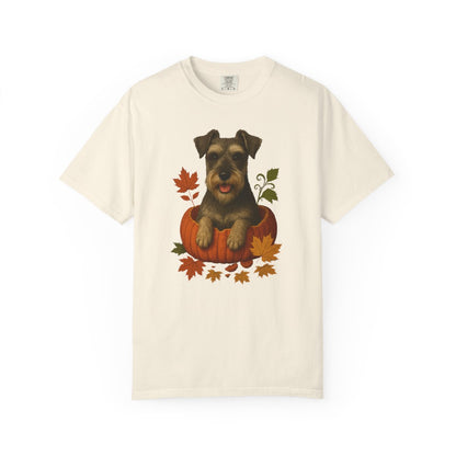 Schnauzer in Pumpkin Fall T-Shirt