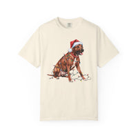 Load image into Gallery viewer, Rhodesian Ridgeback Christmas Lights Shirt, Festive Holiday Tee for Ridgeback Fans
