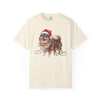 Load image into Gallery viewer, Pomeranian Christmas Lights Shirt, Festive Holiday Tee for Fluffy Dog Lovers
