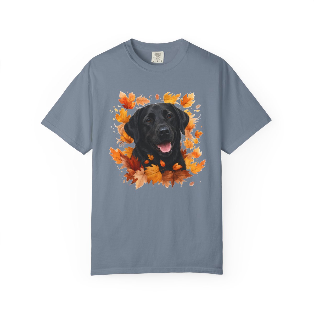 Black Lab Fall Shirt, Autumn Dog Mom Comfort Colors Tee