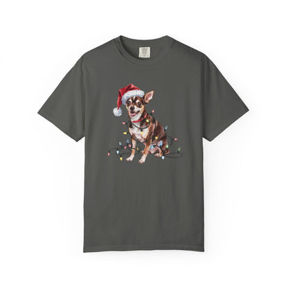 Christmas Chihuahua Shirt, Christmas Lights Dog Tee, Christmas Dog Tee, Chihuahua Mom Tshirt, Gift for Dog Lover, Chihuahua